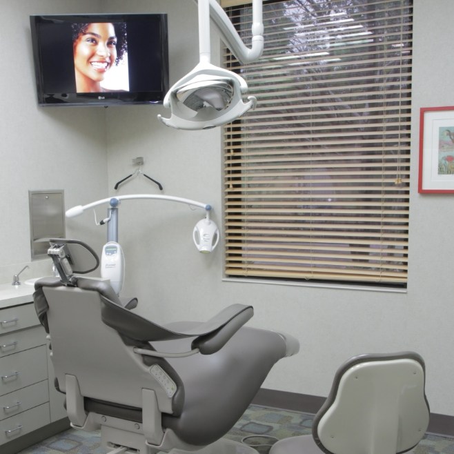Empty dental treatment room in Houston