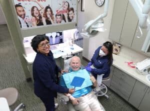 seated dental patient